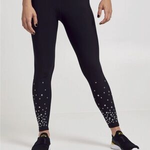 Soulcycle Black Embellished Women's Leggings
